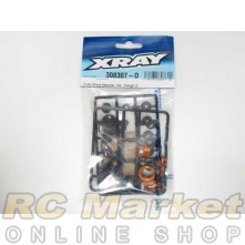 XRAY 308307-O T4 Alu Shock Absorber - Set - Orange (2)