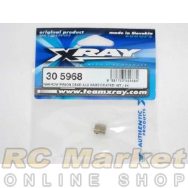 XRAY 305968 Narrow Alu Pinion Gear - Hard Coated 18T / 64