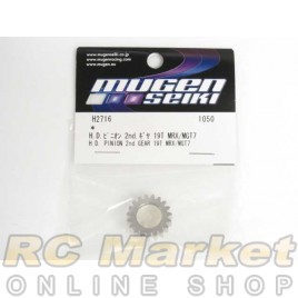 MUGEN SEIKI H2716 MRX6 H.D. Pinion - 2nd Gear (19T)