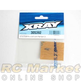 XRAY 305392 T4 Drive Shaft Pin 2x10 with Flat Spot (2)