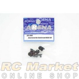 ARENA SCS-3005 Steel Screw Hex Flat Head M3X5 (10) ARENA SCS-3005 Steel Screw Hex Flat Head M3X5 (10)