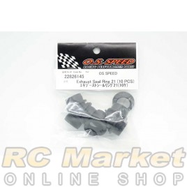 O.S. SPEED 22826145 Exhaust Seal Ring 21 (10pcs) O.S. SPEED 22826145 Exhaust Seal Ring 21 (10pcs)