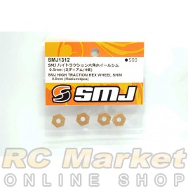 SMJ SMJ1312 High Traction Hex Wheel Shim (Medium/4pcs) SMJ SMJ1312 High Traction Hex Wheel Shim (Medium/4pcs)