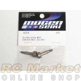 MUGEN SEIKI A2224 MTC1 Alum Rear Wheel Axle (2)