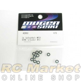 MUGEN SEIKI A2803 MTC1 3x6x1mm Alum Shims (10)