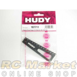 HUDY 107711 Chassis Droop Gauge -3 to 10 mm for 1/8, 1/10