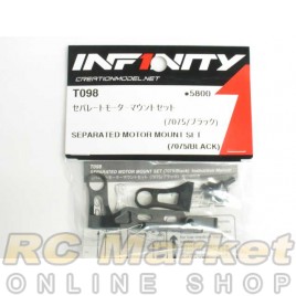 INFINITY T098 IF14 Separated Motor Mount Set (7075/Black)