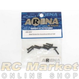 ARENA SRH-3012 Steel Screw Hex Roundhead M3X12 (10)
