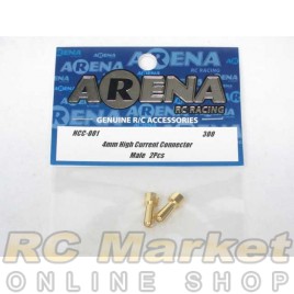 ARENA HCC-001 4mm High Current Gold Connector Male (2pcs)