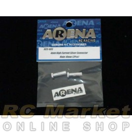 ARENA HCC-005 4mm High Current Silver Connector Male 18mm (2pcs)