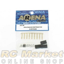 ARENA SCG-3KF Servo Connector Gold Plated 3 Set For Ko/Futaba