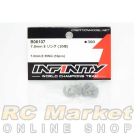 INFINITY B06107 7.0mm E Ring (10pcs) INFINITY B06107 7.0mm E Ring (10pcs)