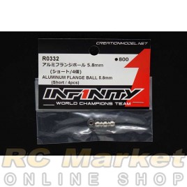 INFINITY R0332 IF18 Aluminum Flange Ball 5.8mm (Short / 4pcs)