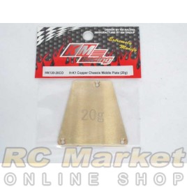KM RACING HK130-20CO H-K1 Copper Chassis Middle Plate (20g)