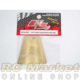 KM RACING HK130-40CO H-K1 Copper Chassis Middle Plate (40g)