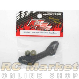 KM RACING HK102-4S H-K1 4mm Front Carbon Shock Tower