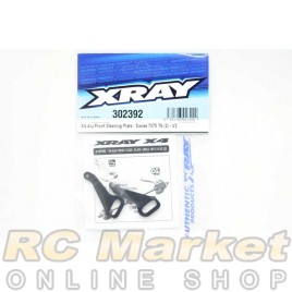 XRAY 302392 X4 Alu Front Steering Plate - Swiss 7075 T6 (2) - V2