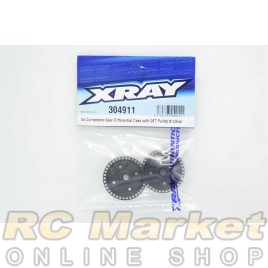 XRAY 304911 X4 Composite Gear Diff. Case With 38T Pulley & Cover 