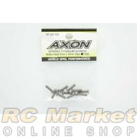 AXON NT-B3-102 Spring Titanium Screw Button Head 3mm X 10mm 10Pic