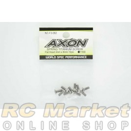 AXON NT-F3-082 Spring Titanium Screw (Flat Head 3mm X 8mm 10Pic)