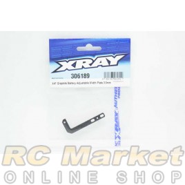 XRAY 306189 X4F Graphite Battery Adjustable Width Plate 3.0mm