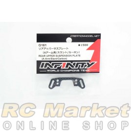 INFINITY G161 IF15 Rear Upper Suspension Plate (A-Arm/Slant/Carbon) INFINITY G161 IF15 Rear Upper Suspension Plate (A-Arm/Slant/Carbon)