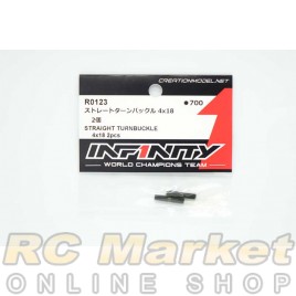 INFINITY R0123 IF18-2 Straight Turnbuckle 4x18 2pcs