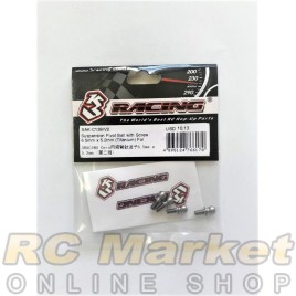 3RACING SAK-C139/V2 Suspension Pivot Ball with Screw 6.5mm x 5.2mm (Titanium) For CERO