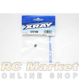 XRAY 372188 Front Coil Spring For 4mm Pin C=2.1-2.3 - Black (2)
