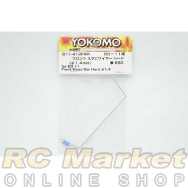 YOKOMO B11-412F4H BD11 Front Sway Bar Hard Φ1.4mm