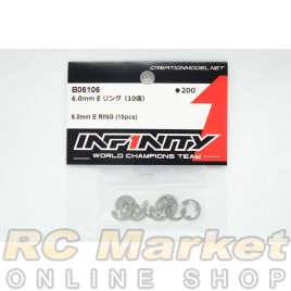 INFINITY B06106 IF18-2 6.0mm E Ring (10pcs)