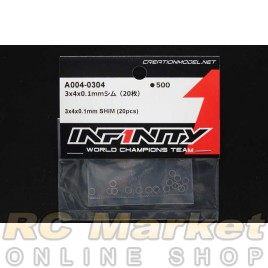 INFINITY A004-0304 IF14-2 3x4x0.1mm Shim (20pcs)