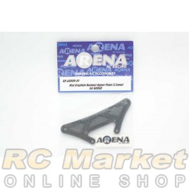 ARENA A800R-01 Mat Graphite Bumper Upper Plate (2.5mm) for A800R