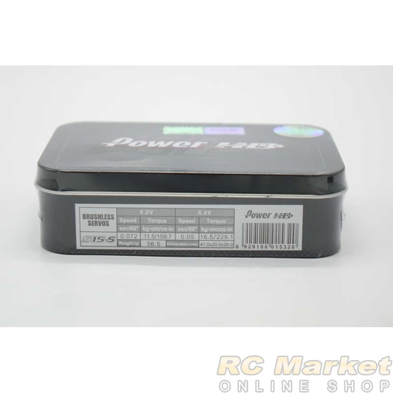 POWER HD S15-S-Mi9 Digital High Voltage RC Digital Servo PGB Silver for Schumacher Mi9