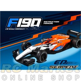 SERPENT 300030 F190 1/8 4WD EP Formula 1 SERPENT 300030 F190 1/8 4WD EP Formula 1