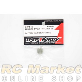 INFINITY G270-16 IF15-2 1st Pinion Gear 16T (7075) INFINITY G270-16 IF15-2 1st Pinion Gear 16T (7075)