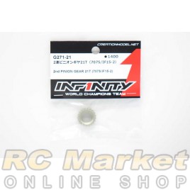 INFINITY G271-21 IF15-2 2nd Pinion Gear 21T (7075) INFINITY G271-21 IF15-2 2nd Pinion Gear 21T (7075)