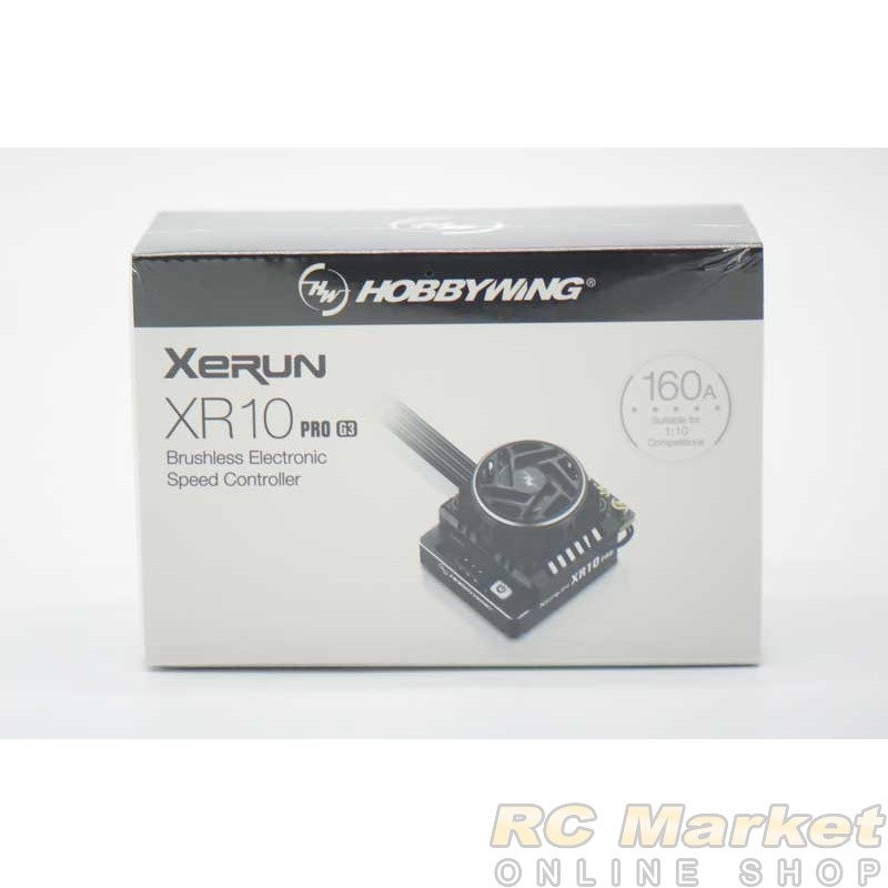 HOBBYWING 30112619 XeRun XR10 Pro Black G3 Sensored 160A Brushless ESC