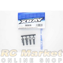 XRAY 302670 X4'25 Composite Upper Arm Links 4.9mm (1+1+1+1)