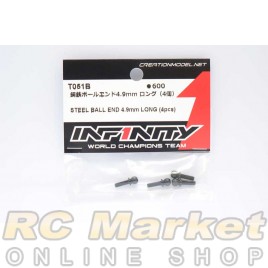 INFINITY T051B IF14 Steel Ball End 4.9mm Long (4Pcs)