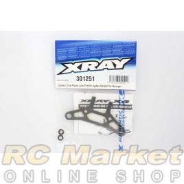 XRAY 301251 X4'25 Carbon One-Piece Low Profile Upper Holder For Bumper