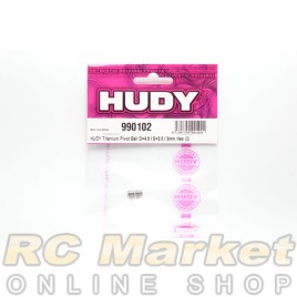 HUDY 990102 Titanium Pivot Ball D=4.9 / S=3.5 / 3mm Hex (2)