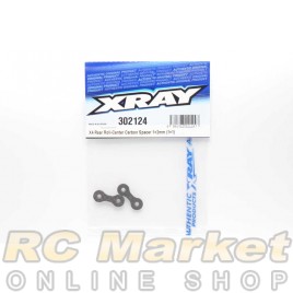 XRAY 302124 X4 Rear Roll-Center Carbon Spacer 1+2mm (1+1)