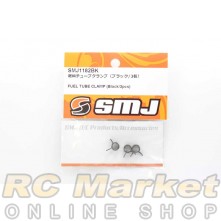SMJ SMJ1182BK Fuel Tube Clamp (Black/3pcs)