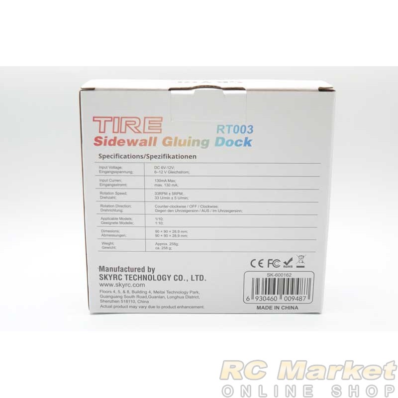 SKYRC 600162-01 RT003 Tire Sidewall Gluing Dock 