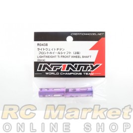 INFINITY R0438 IF18-3 Lightweight Ti Front Wheel Shaft (2Pcs)