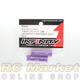 INFINITY R0439 IF18-3 Lightweight Ti Rear Wheel Shaft (2Pcs)