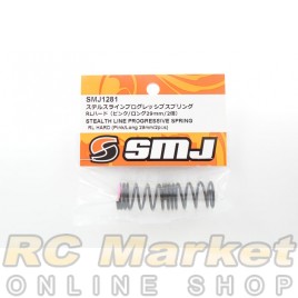 SMJ SMJ1281 Stealth Line Progressive Spring RL Hard (Pink/Long 29mm/2Pcs)