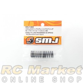 SMJ SMJ1282 Stealth Line Progressive Spring RS (Black/Short 25mm/2Pcs)