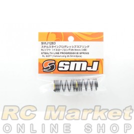 SMJ SMJ1283 Stealth Line Progressive Spring RL Soft (Yellow/Long 29.5mm/2Pcs)